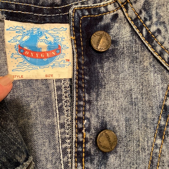 Super cute vintage denim peplum dress, 7 - Picture 3 of 13